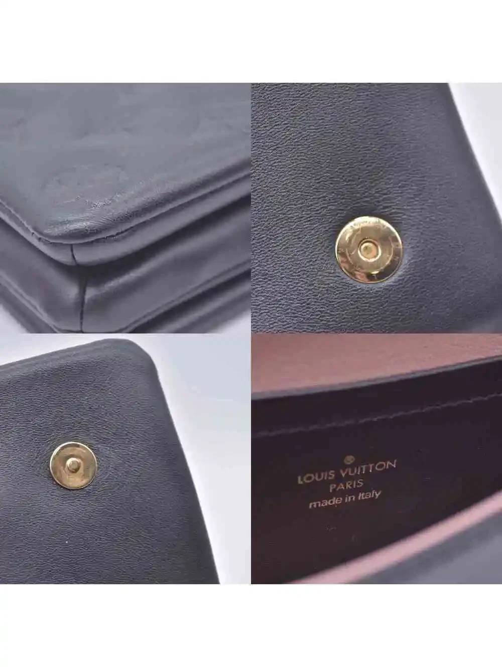 $3150 RFID Louis Vuitton Lambskin Embossed Monogram Pochette